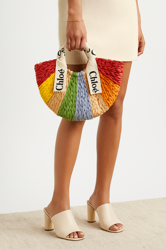 Rainbow Woven Tote