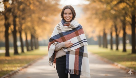 Plaid Blanket Scarf