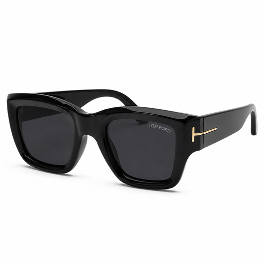 Midnight Oversized Square Sunglasses