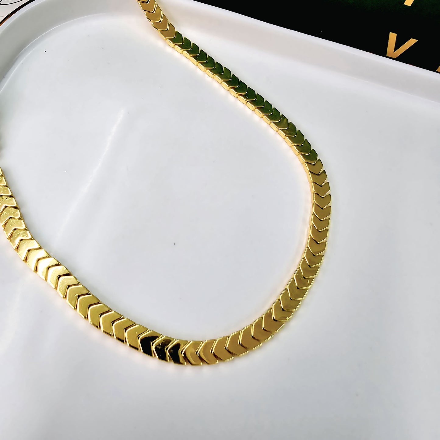 Gold Plated Arrow Necklace