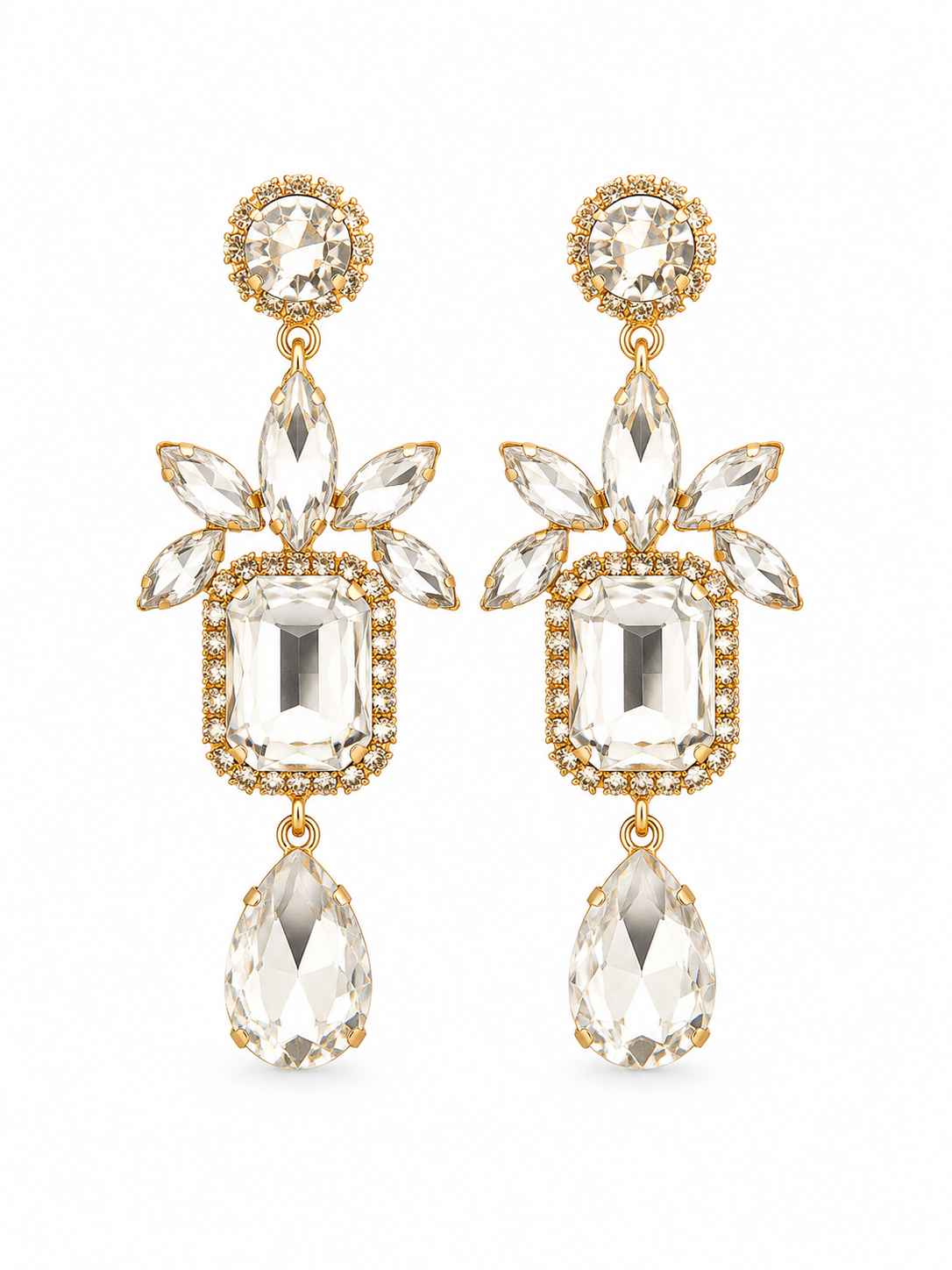 Celeste Crystal Chandelier Earrings