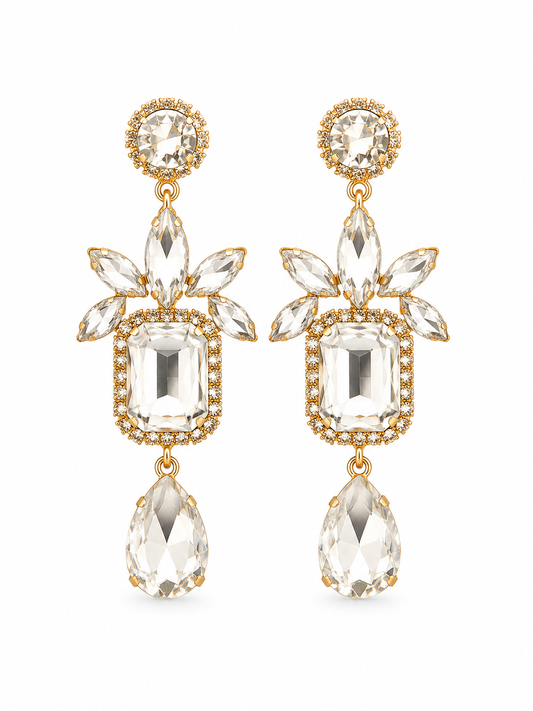 Celeste Crystal Chandelier Earrings