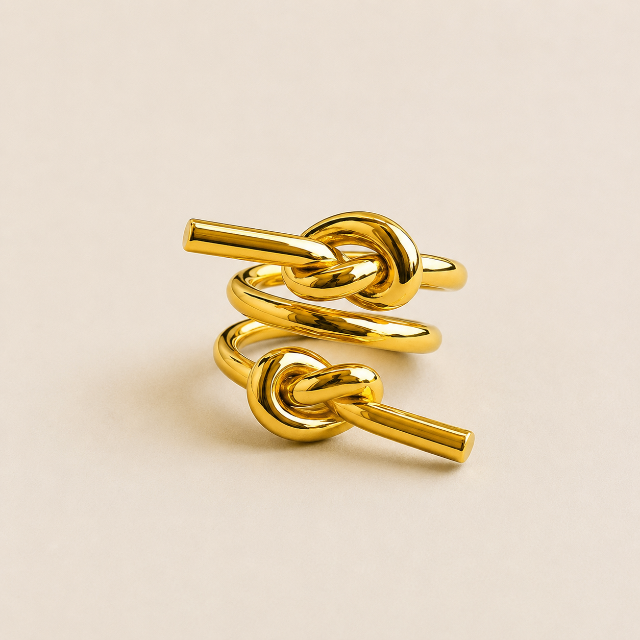 Adjustable Knotted Spiral Waterproof Ring