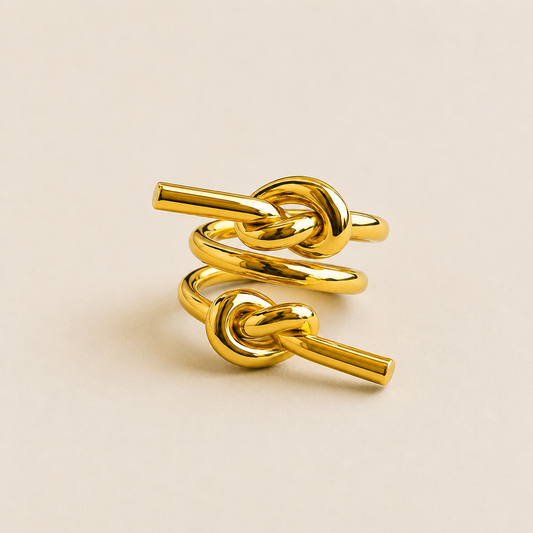 Adjustable Knotted Spiral Waterproof Ring