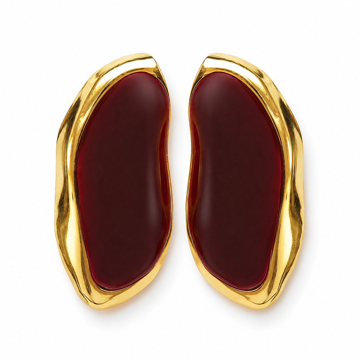 Burgundy Muse Statement Earrings