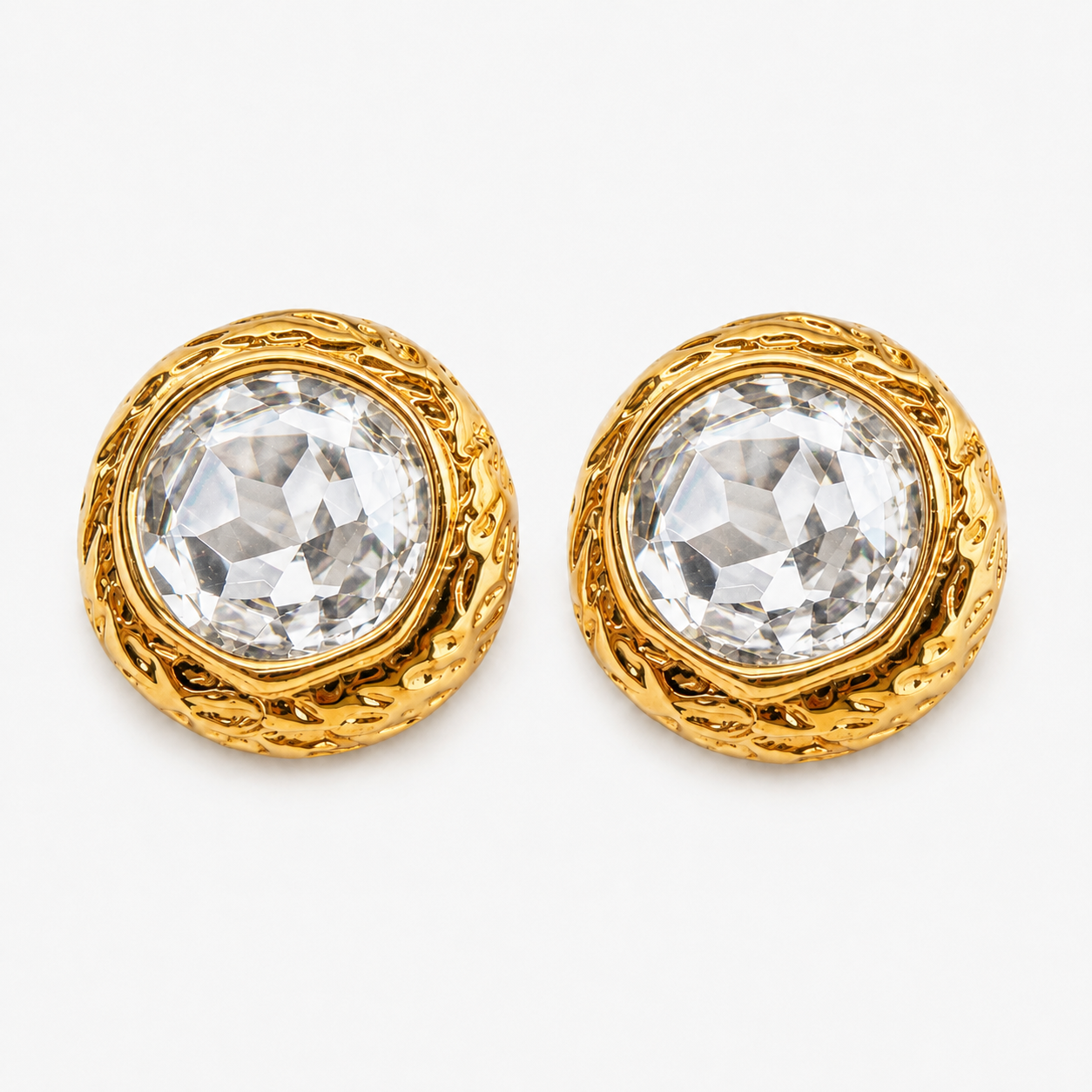 Crystal Halo Vintage Earrings