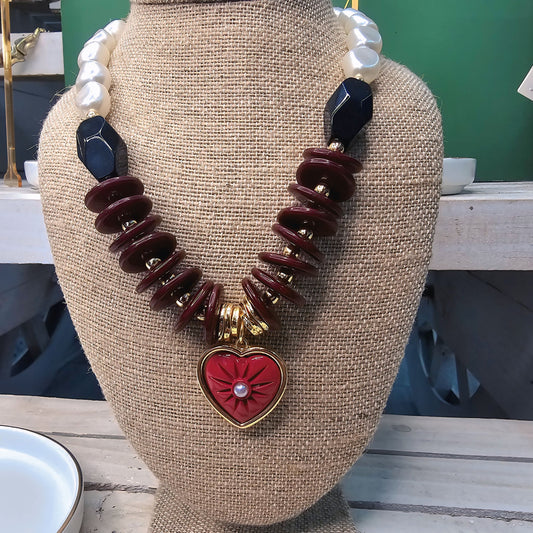 Red Heart Necklace